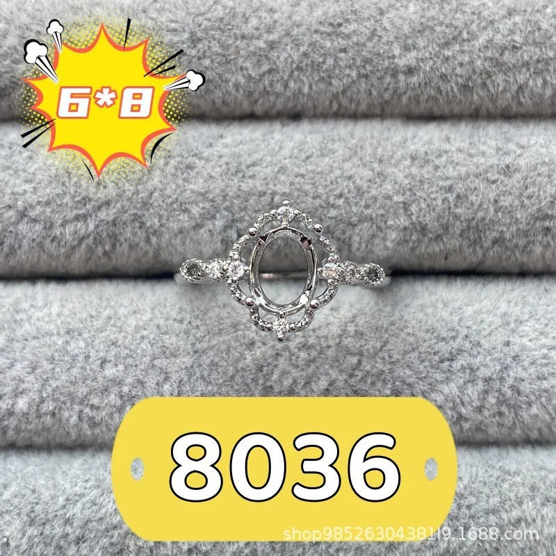 Oval denier ring with five-pointed star ornament and open mouth adjustable design