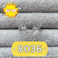 Oval denier ring with five-pointed star ornament and open mouth adjustable design