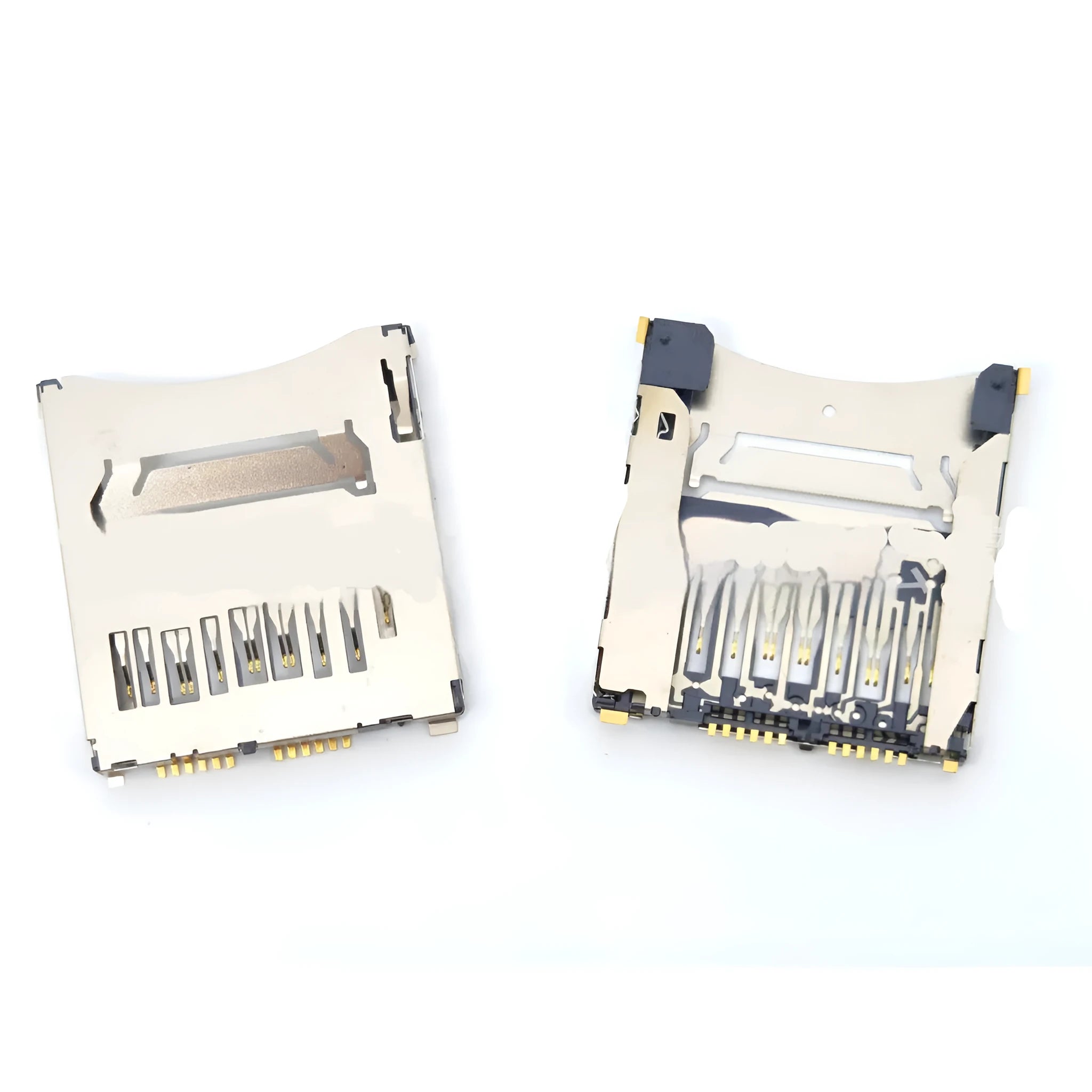 Alloy camera memory card slot replacement component with high foot and low foot colour options