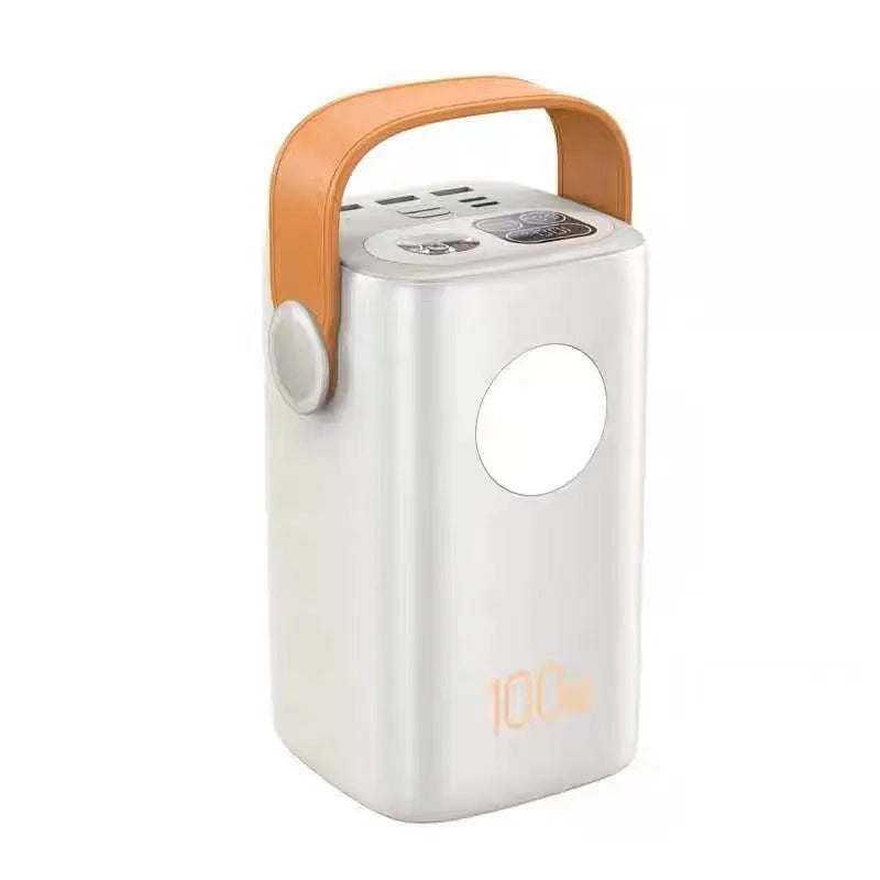 60000mAh super fast charge power bank with PVC shell, creative design, available in black