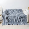 Thick coral fleece flannel square blanket in solid colour and plant flower patterns