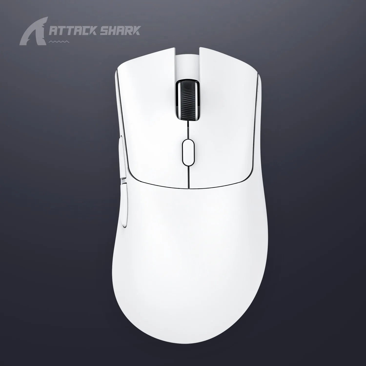 Attack Shark wireless Bluetooth gaming mouse in black, red or white colours showing compact design