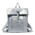 Men's multi-functional backpack in solid colour with airpillow straps, 20-35L capacity, 30x11x42cm, in blue, black, silver