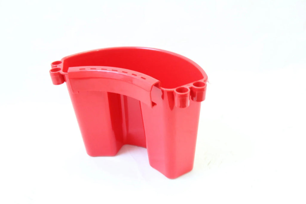 PP plastic car washing bucket in red colour for vehicle cleaning