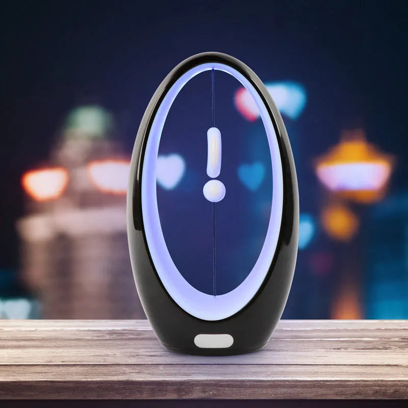USB Maglev Moon night light with sailing art design, ABS body, 254x148x88mm, colourful LED, rechargeable