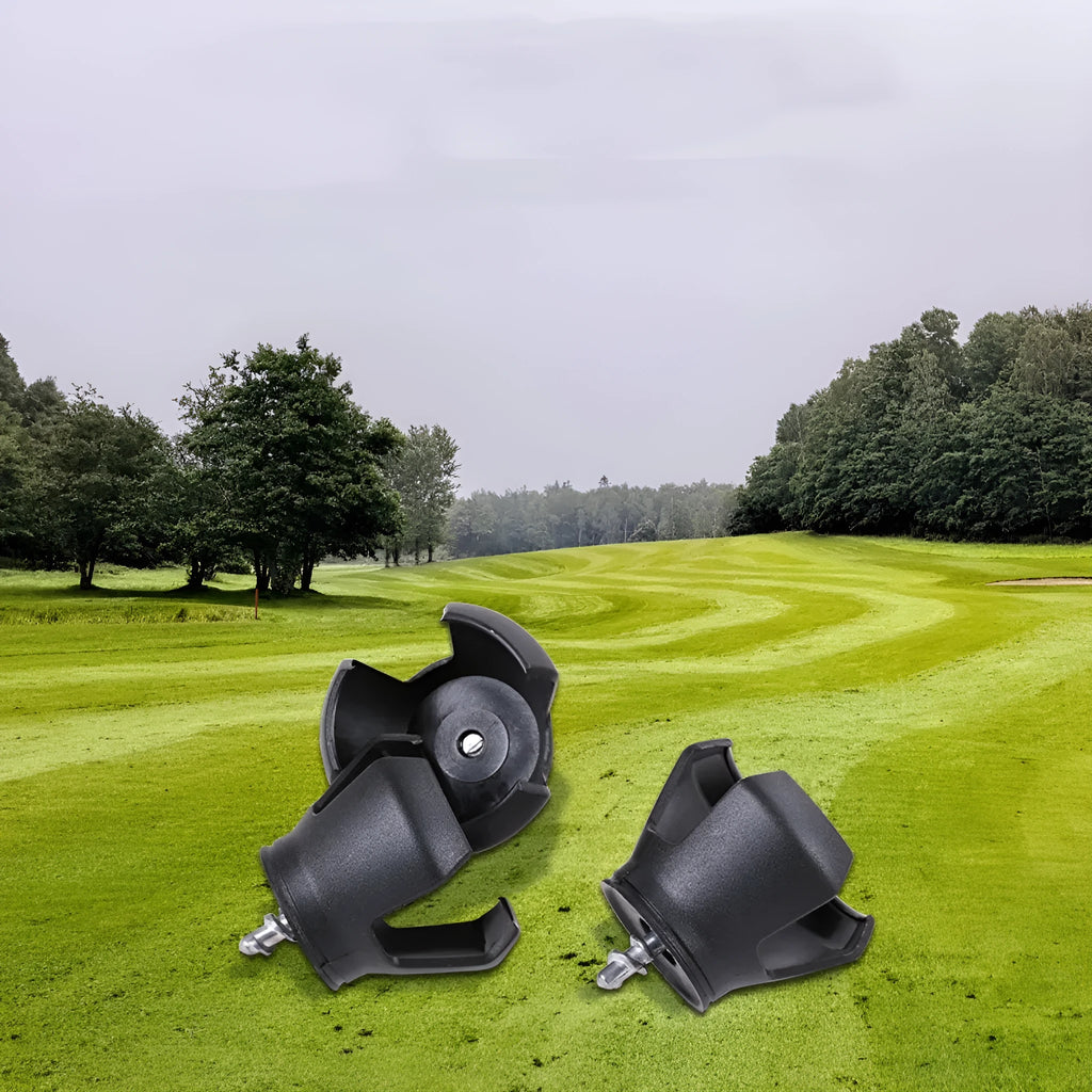 Black golf ball picker device with putter cup clip for retrieving balls from holes