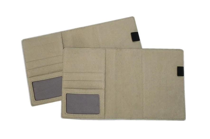 Blue imitation leather PU notebook shell cover measuring 18.5 by 15.5 centimetres