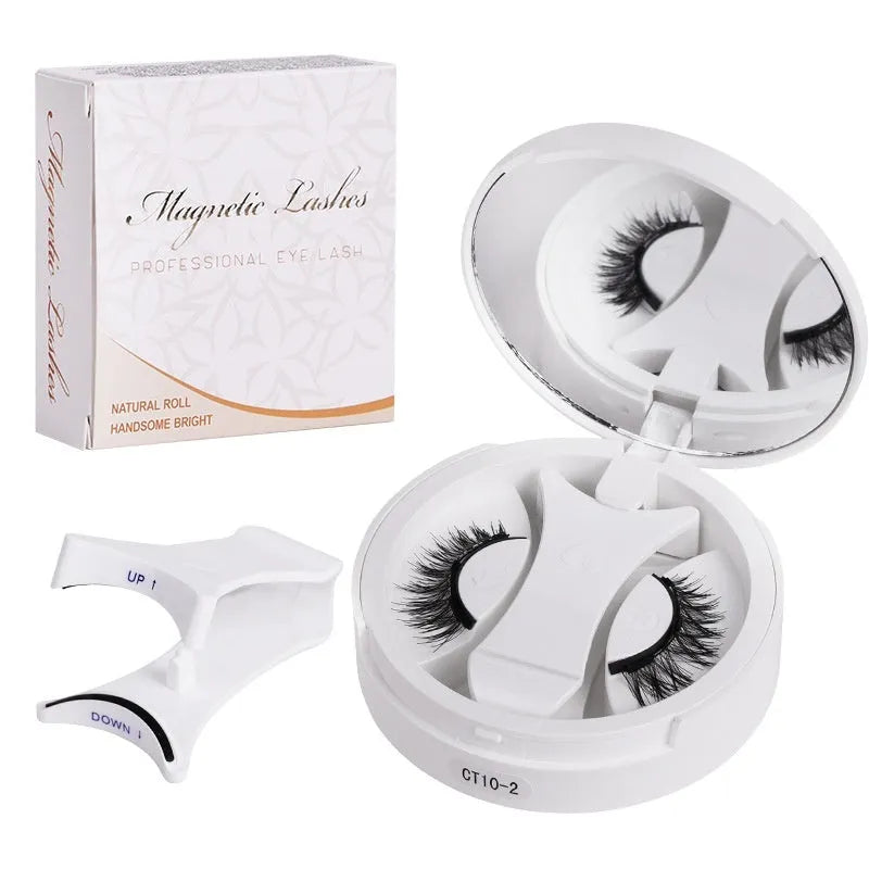 CT10 series magnetic false eyelashes with integrated soap holder compartment