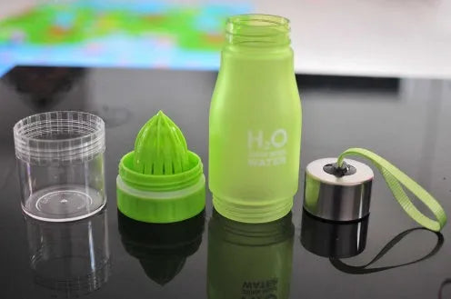 650ml BPA-free frosted plastic water bottle, 24cm, for gym yoga and outdoor cold drinks