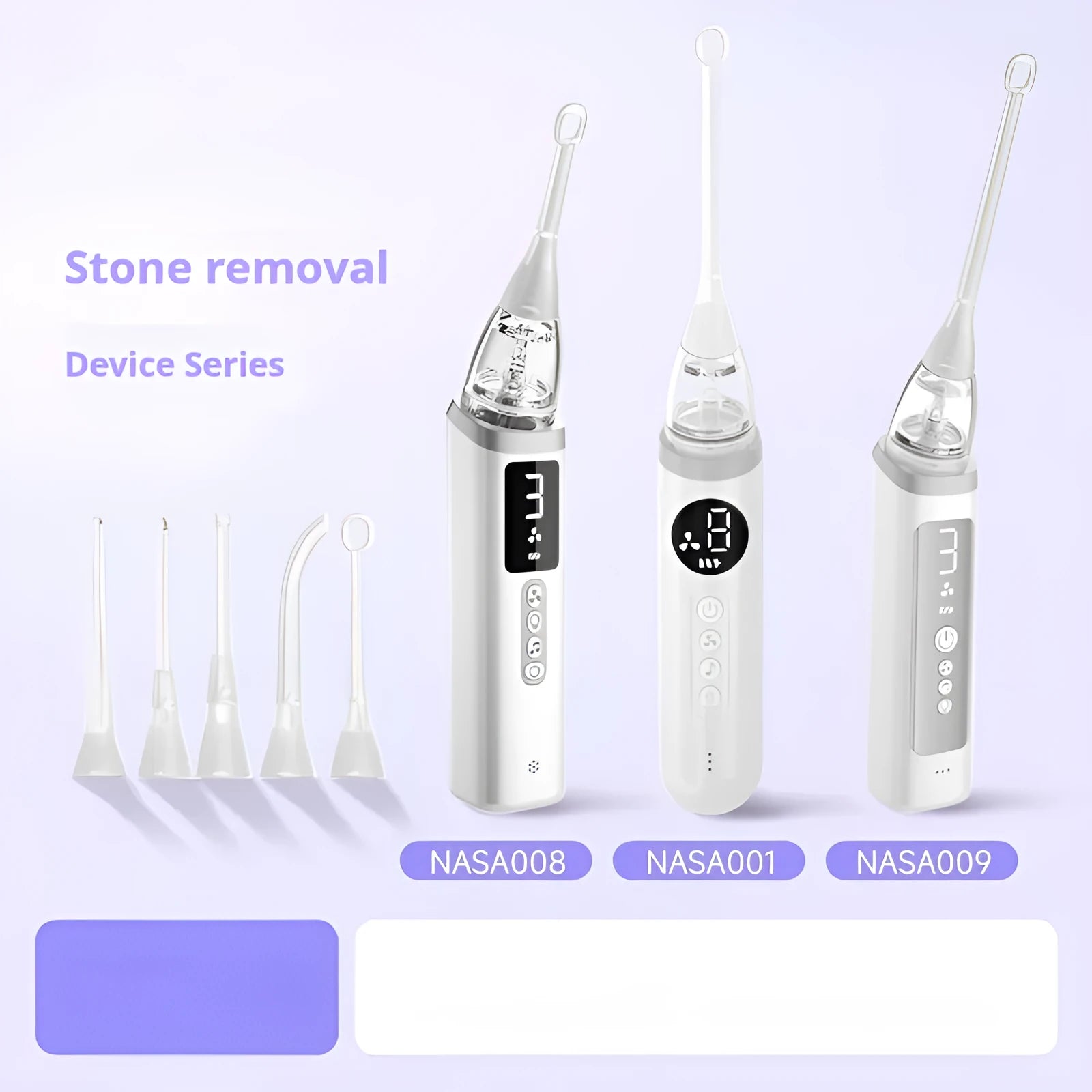 Tonsil stone removal kit with oral cleaning tools and extractor in milky white colour