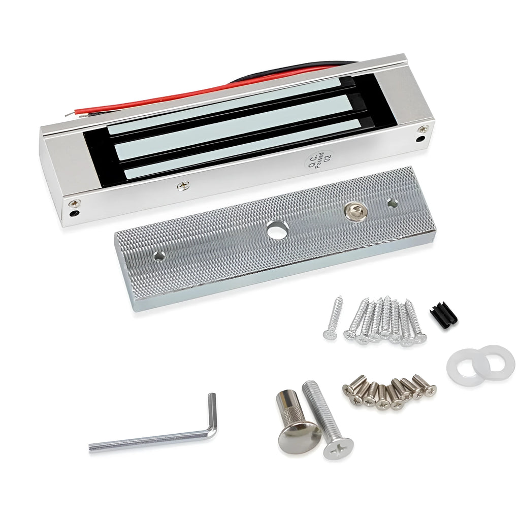 Single door magnetic lock for access control system with 180GK holding force