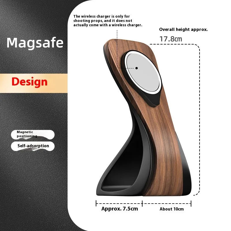 Resin wireless charging mobile phone holder, 17.8cm, 256g, J7 magnetic or wireless charger model