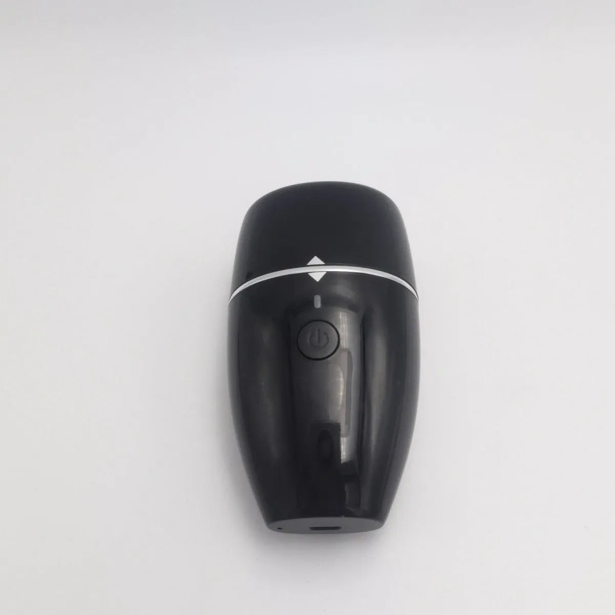 Black electric lip plumper device with silicone tip and 3-speed adjustment buttons