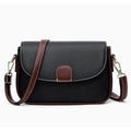 Flap shoulder bag for women in khaki, small square crossbody with adjustable strap