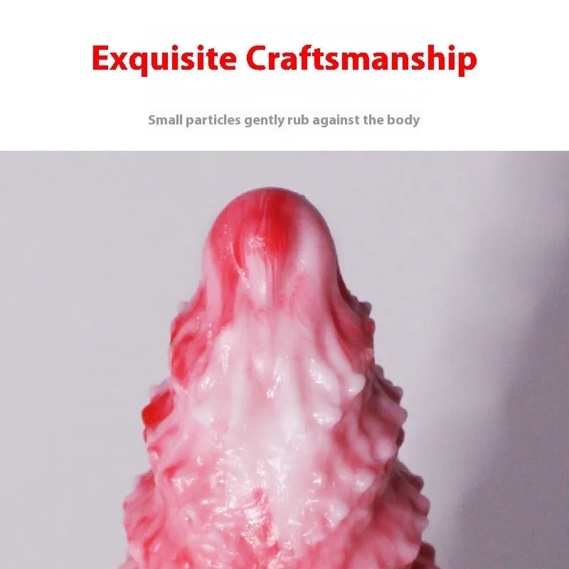 Pink platinum silicone shaped penis masturbation device for adults, Berserker model.