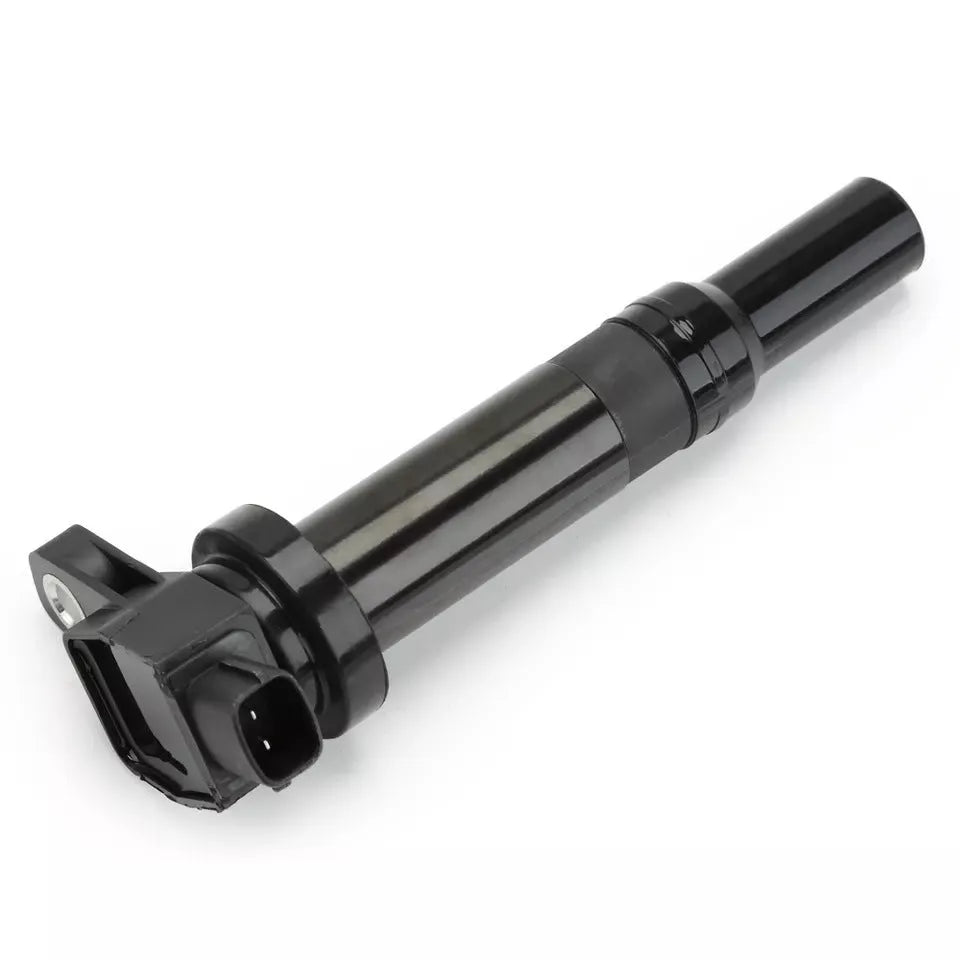 Black Hyundai ignition coil with reference numbers 27301-3E400 for 4-cylinder engines