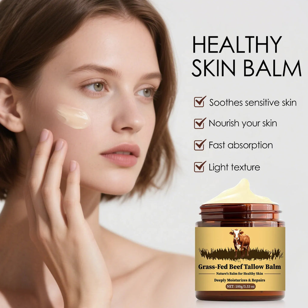 Tallow moisturising cream 100g pot for skin replenishment suitable for women and men