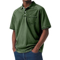 Plus size men's Korean-style summer shirt in polyester with slim fit cardigan design