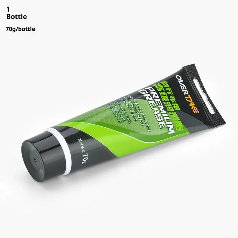 70g bottle of green apple scented synthetic bicycle grease for chain and gear maintenance