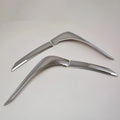 Silver ABS electroplated tail light eyebrow decorations for Mitsubishi Outlander vehicles