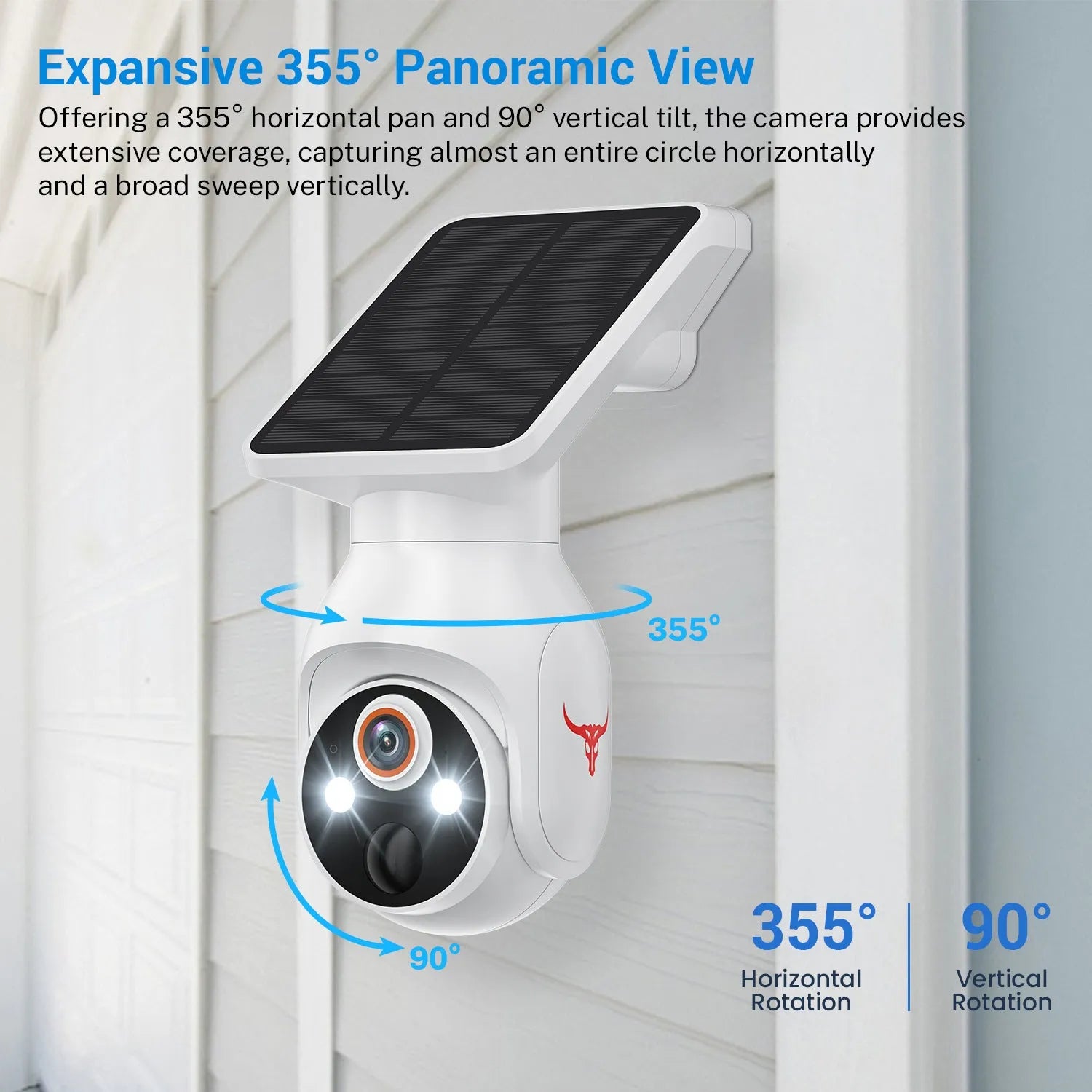 Q52 outdoor wifi surveillance camera with 360-degree view and screw bracket