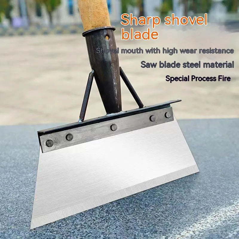 Heavy-duty manganese steel 300 cleaning shovel with a thickened blade for garden and outdoor cleaning