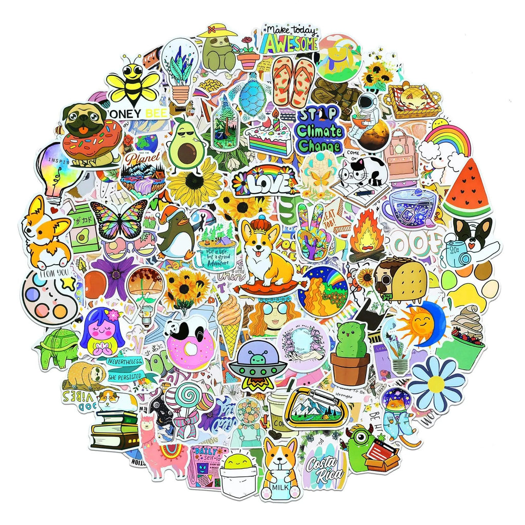 200-piece PVC waterproof style stickers for DIY luggage notebook decoration