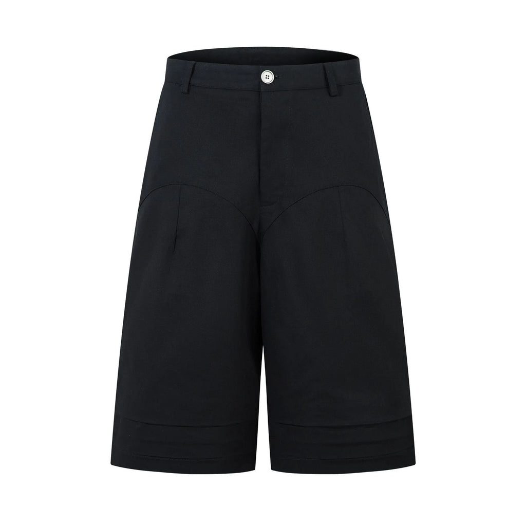 Retro wide leg straight denim middle pants in loose fit showing black and green colour options