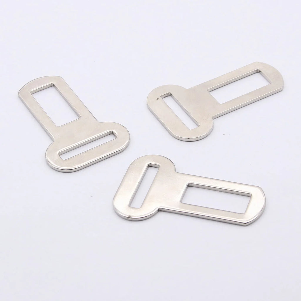 26mm silver metal pet safety buckle for leash and car restraint systems