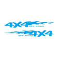 Fire totem striped car body reflective sticker in six colour options and three sizes on a vehicle panel