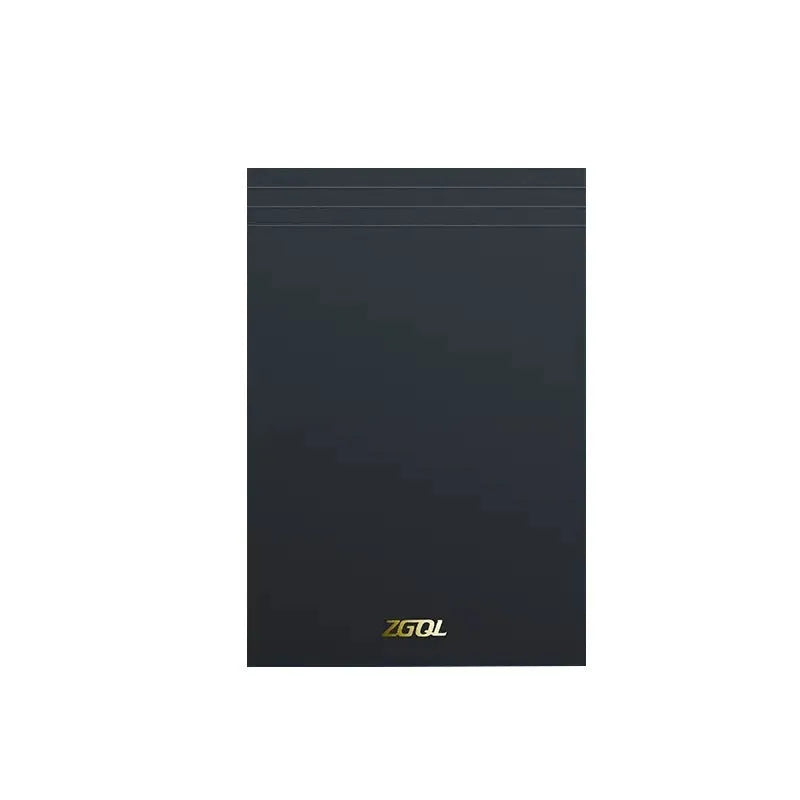 Set of A5, B5 and A4 writing pads showing blank, grid and horizontal line page styles.