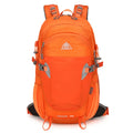 AZELA grey hiking backpack with adjustable straps on rocky trail outdoor setting
