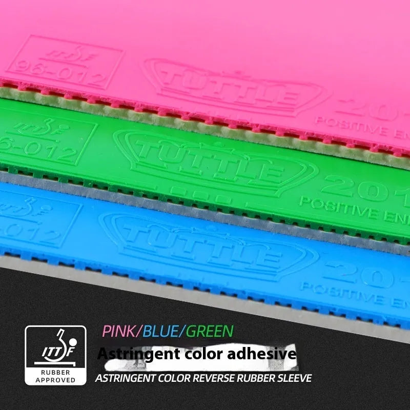 High Elasticity Table Tennis Racket Rubber with Inner Sponge Astringency Surface for Recreational and Training Play in Blue, Green, Pink, or Purple Single Sheet