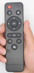 Plastic remote control for HY320mini projector replacement, black with multiple buttons