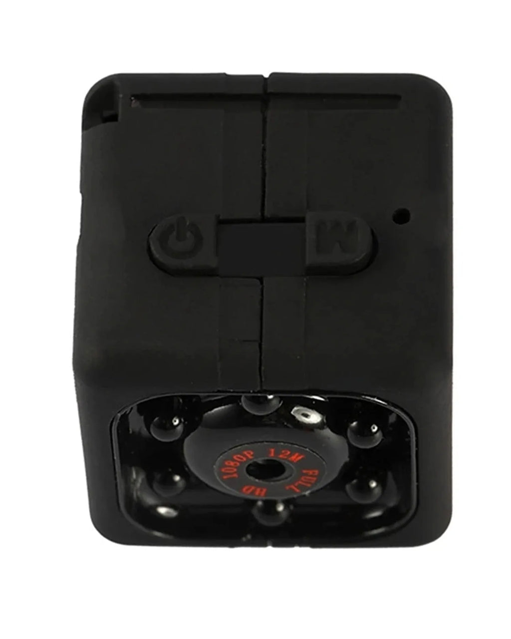Black mini USB dash camera with infrared night vision for 1080P vehicle recording