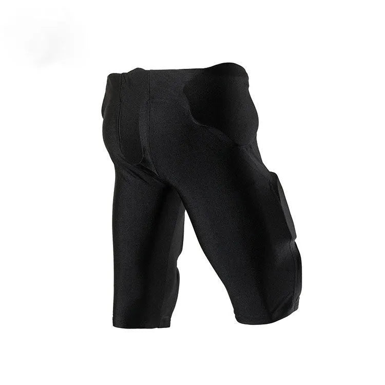 Anti-collision rugby pants men's hockey protective gear tight training pant in black