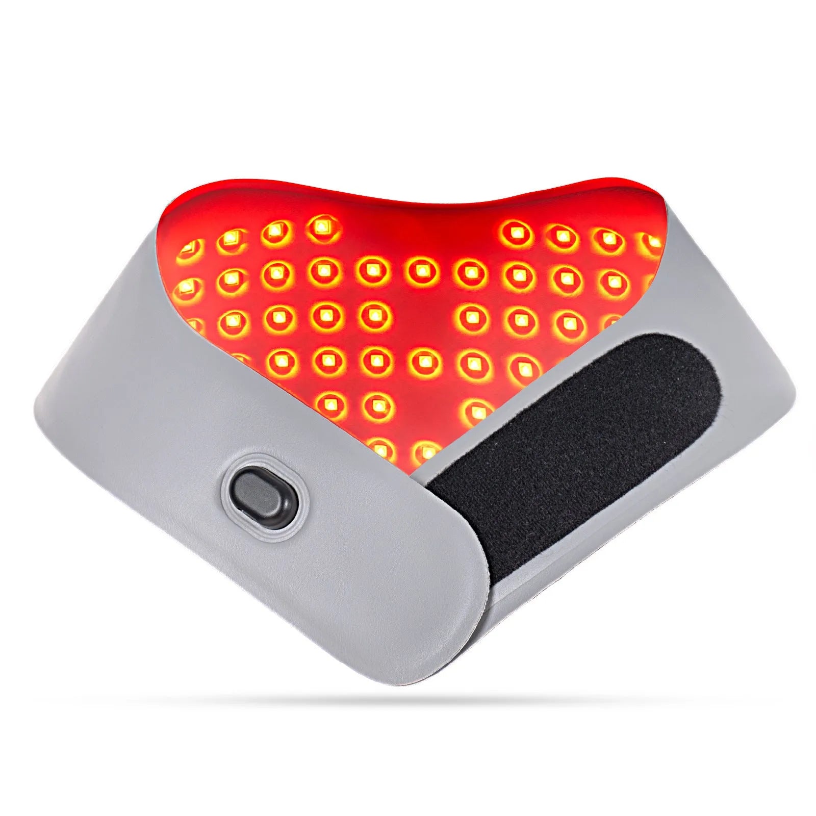 Red light hot compress neck physiotherapy mask in deep sky blue colour with controller unit