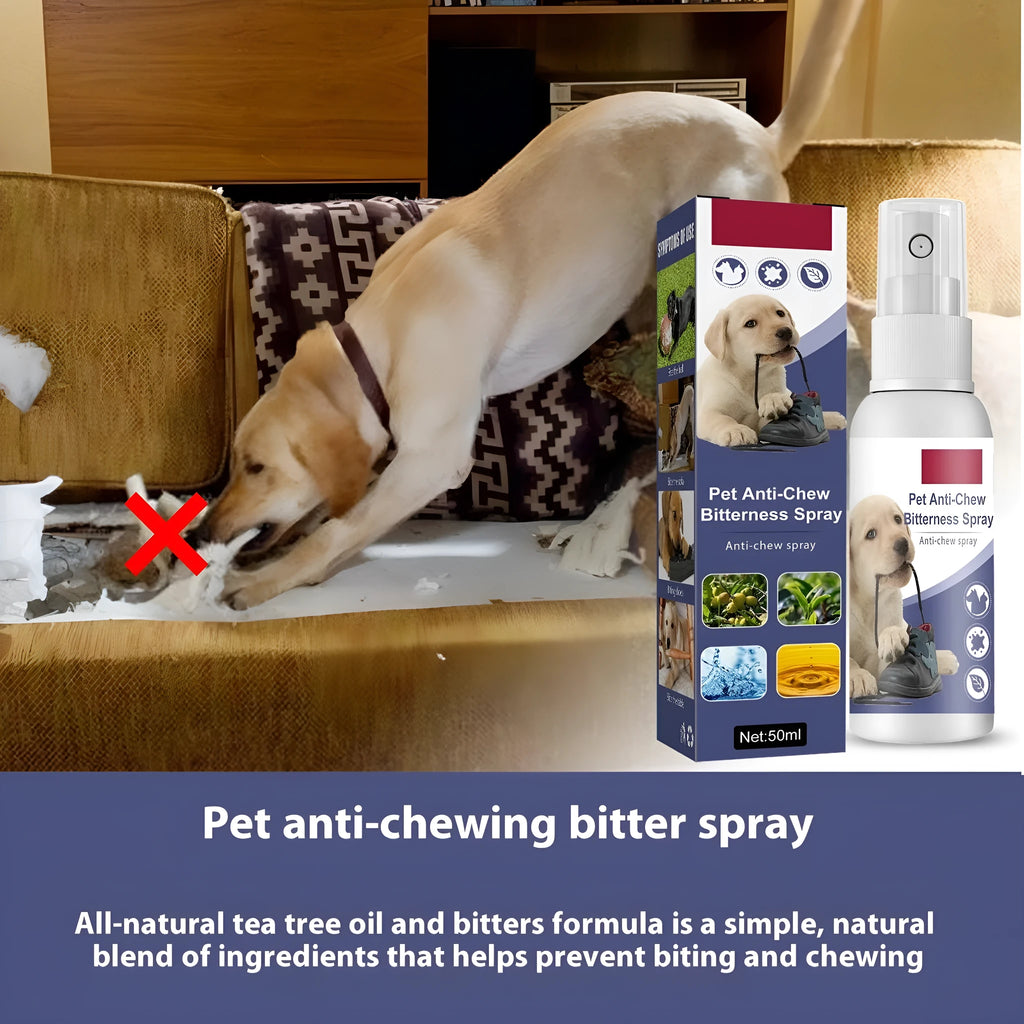 Pet bitter anti-bite spray for dogs scratching sofa indoor long-lasting 50ml boxed