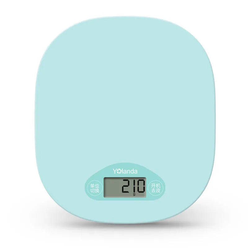 Smart kitchen scale with LCD display, choice of colours, 2g to 5000g weighing range, tare function