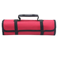 Electrician tool storage bag with reel compartment in Oxford cloth, brown colour option