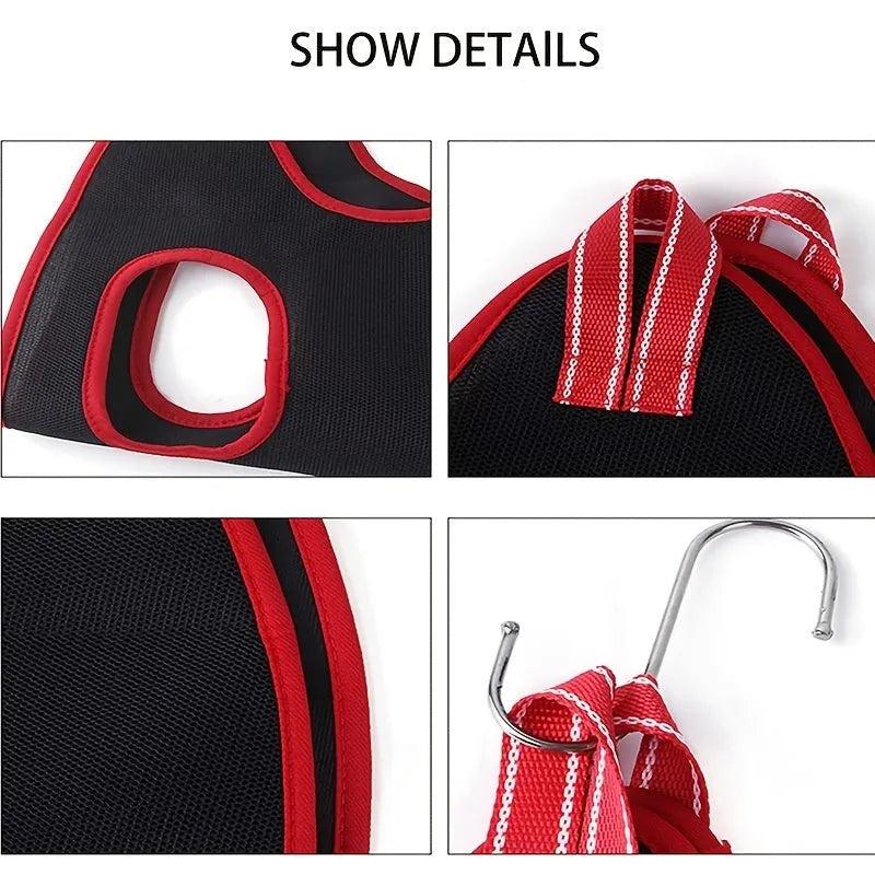 Pet grooming hammock restraint bag for cats and small dogs in four sizes for safe nail trimming and bathing