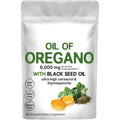 Butter black seed oil soft gel capsules in bottle showing 180 or 300 tablet packaging options