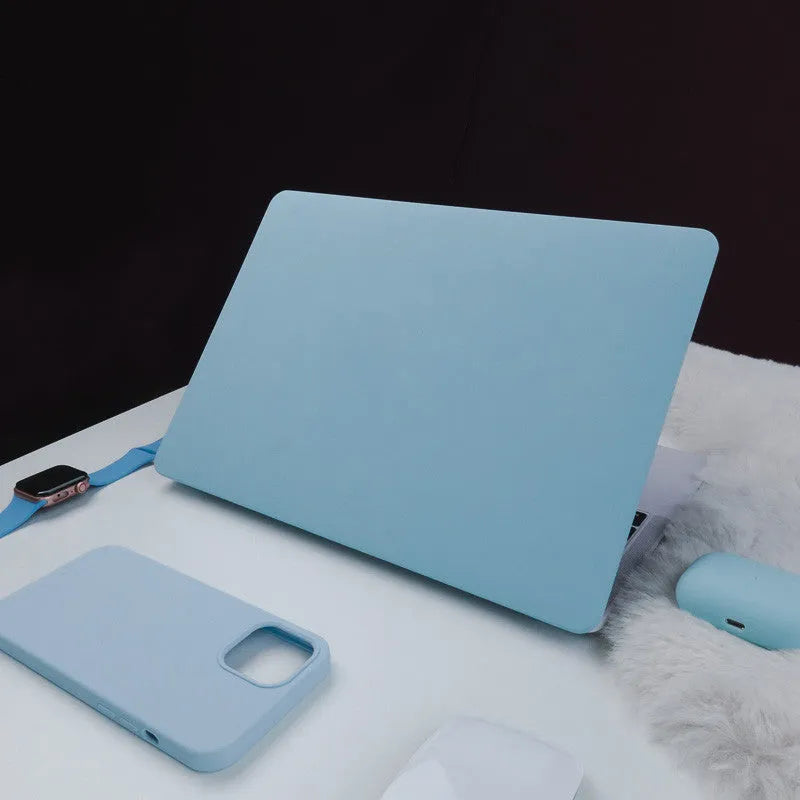 Colorful 16 inch laptop sleeve in Dream Blue with sticker style design for MacBook