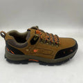 Men's non-slip outdoor hiking shoes with synthetic leather upper and rubber sole, colour Black And Red