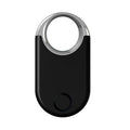 Black and white USB GPS tracker device with compact 55.1mm dimensions for pet and child tracking