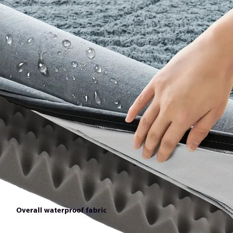 Waterproof fabric pet sofa kennel for cats in light gray – removable washable design