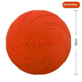 Dog's Base soft rubber outdoor frisbee toy in blue, showing flexible construction and frisbee shape