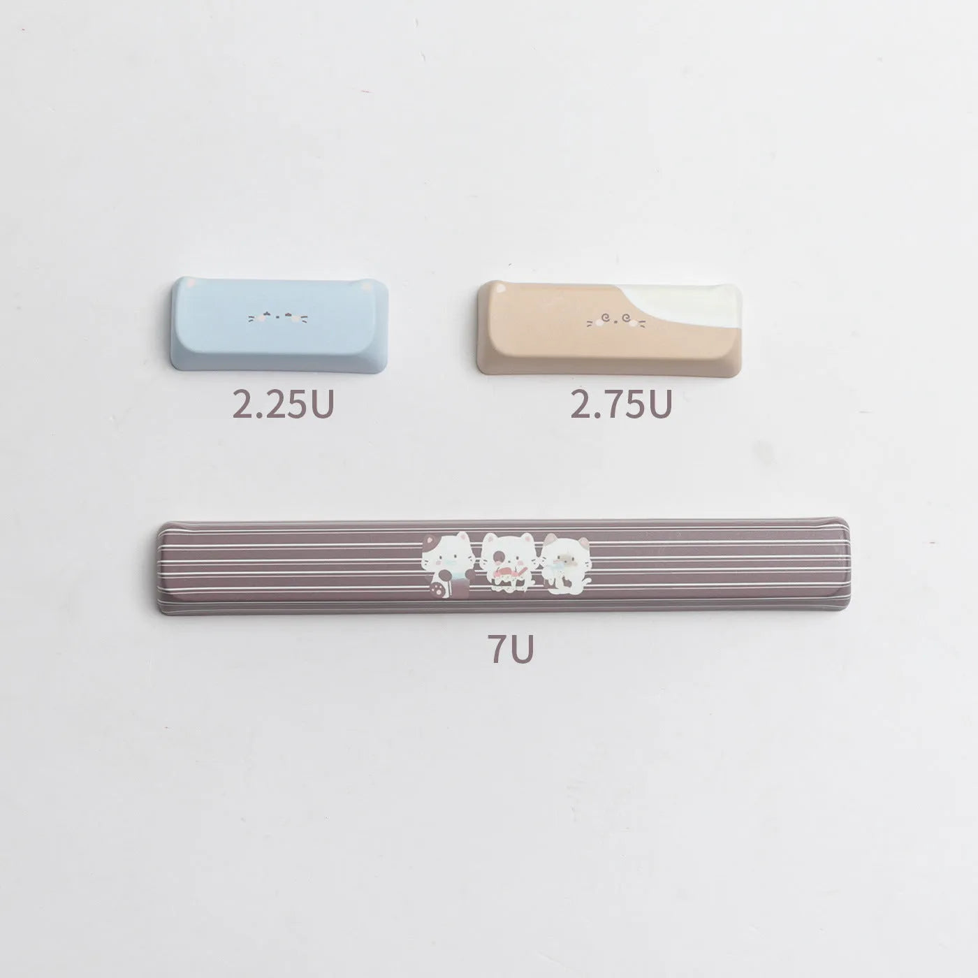High Sea Salt Cat PBT keycap set for mechanical keyboards with March Past Space theme and 7u supplements