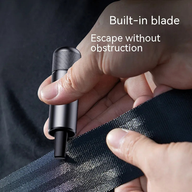Aluminium alloy car safety hammer with sand blasting oxidation finish and 20x88mm dimensions