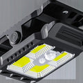 YD21B outdoor solar wall lamp punch-free clip light with 10W panel and ABS body